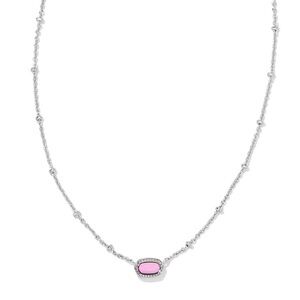 Kendra Scott Silver and pink mini Elisa